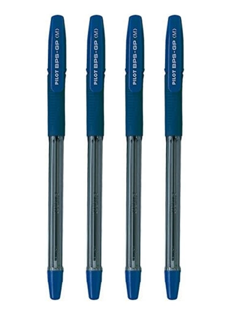 PILOT 4-Piece Ballpoint Pen Medium Tip Blue Ink - Image 1