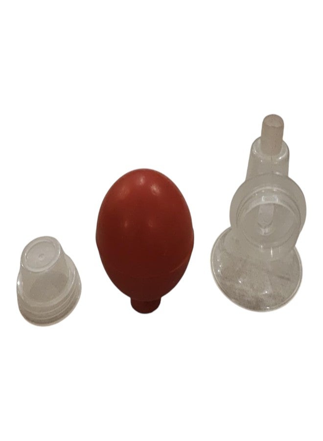 Polaris Fox Manual Breast Pump with Soft Silicone Suction Cup, Red and Clear| Ideal for all | Works well for new momies | Pack of 1 - Image 3
