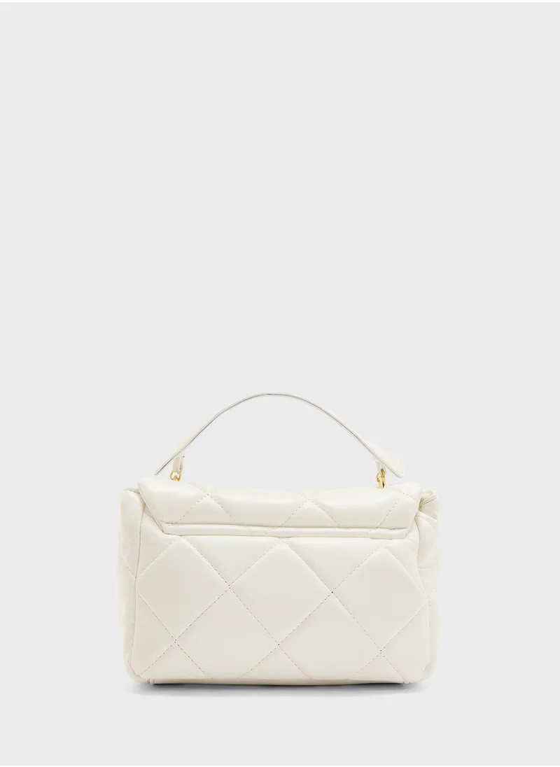 ELLA Quilted Crossbody With Top Handle