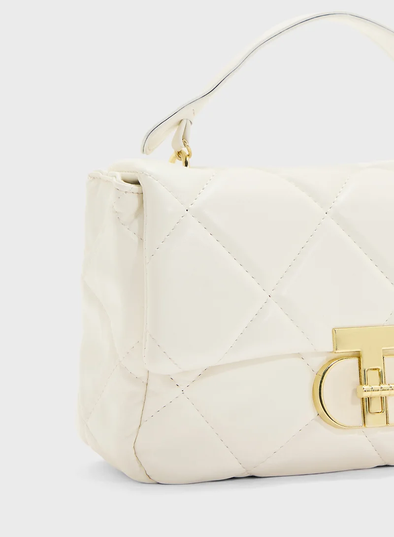 ELLA Quilted Crossbody With Top Handle