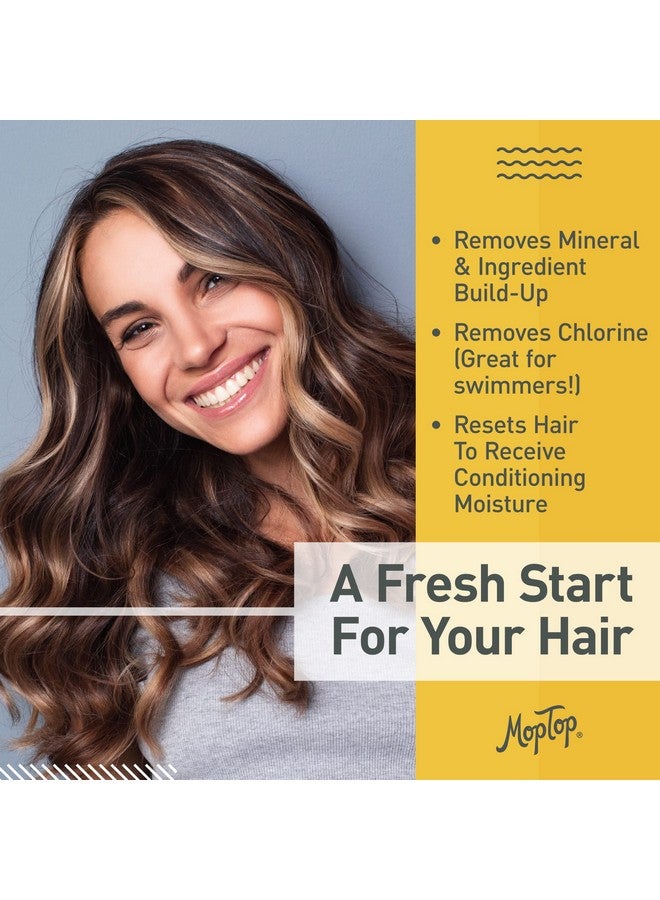MopTop Detox Shampoo Hair Cleanser All Hair Types Clarifying Shampoo Cleanse For Oil Dirt & Hard Water Removes Buildup Citrus Medley 8Oz - Image 3