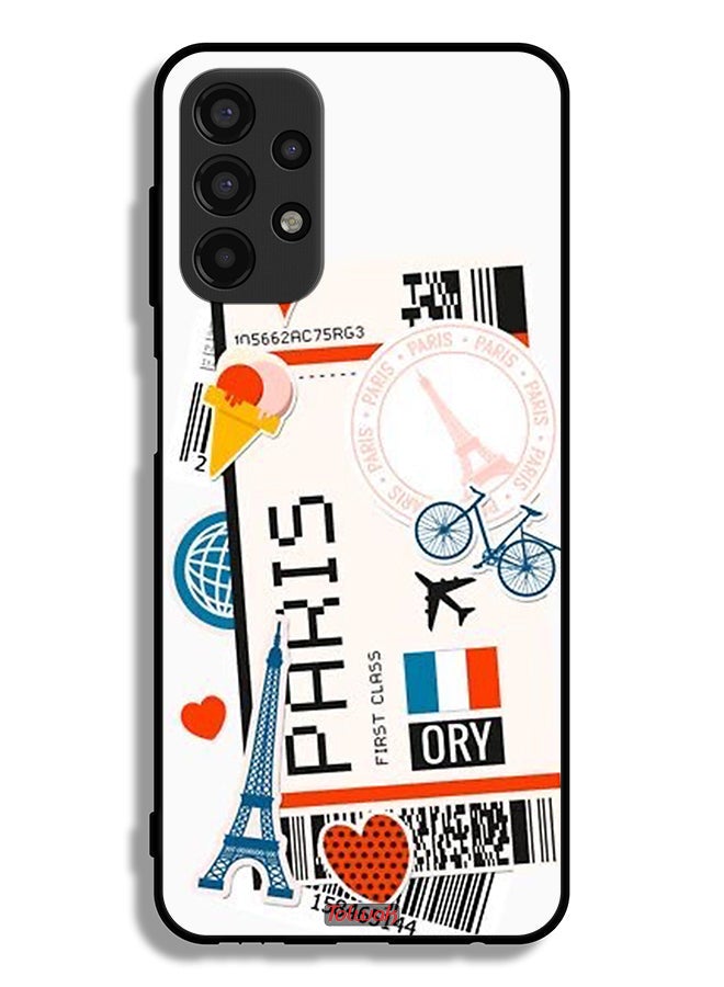 Tolwak Samsung Galaxy A13 4G Protective Case Cover Paris Sticker - Image 1