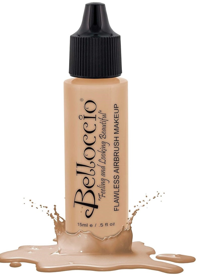 Belloccio - 's Professional Cosmetic Airbrush Makeup Foundation 1/2oz Bottle: Ivory- Light-medium Neutral Pink And Yellow Undertones - Image 1