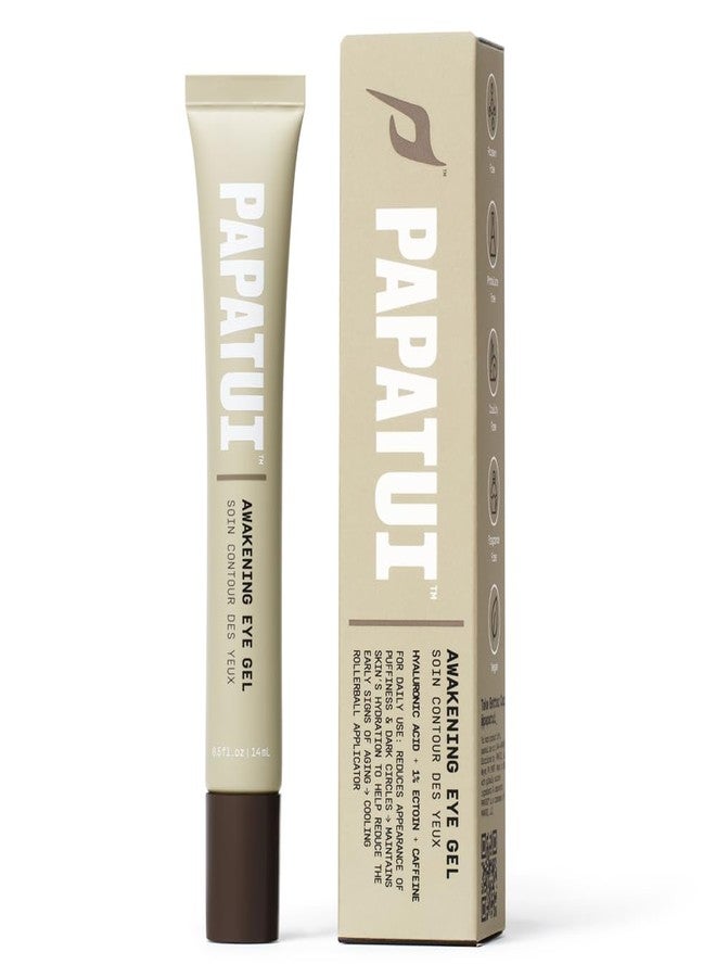 PAPATUI by Dwayne Johnson Awakening Eye Gel for Men | Cooling Rollerball Applicator | Reduce Puffiness, Brighten Dark Circles, and Hydrate Tired Under-Eyes | Made with Hyaluronic Acid | 0.5oz - Image 1