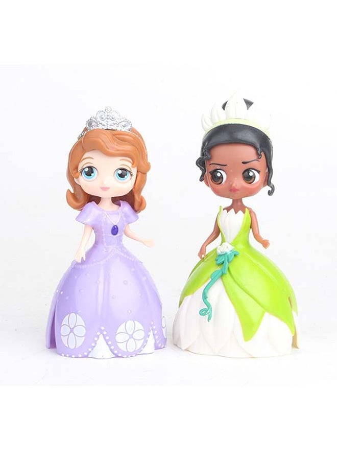 6-Piece Princess Dolls And Dresses Set In Vibrant Colors For Kids Upto 3+ Years 7x8x10cm - Image 4