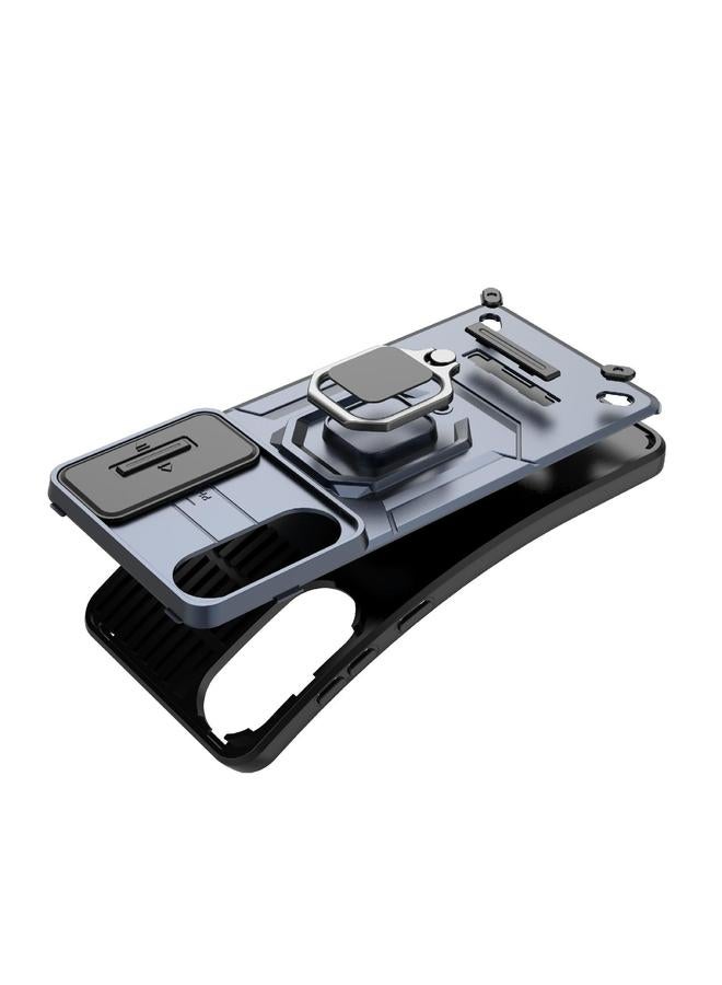 S-TOP Case For Samsung Galaxy S25 Edge 5G Sliding Camshield TPU + PC Shockproof Phone Case with Holder - Image 5