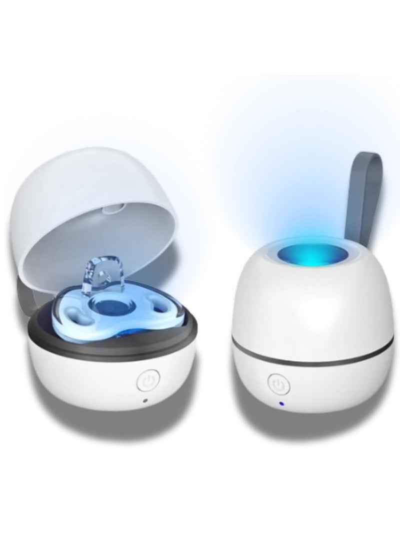 MOMELU UV Portable Pacifier Sterilizer with Compact UV Light Cleaner, Chemical-Free, Travel-Friendly for Baby Pacifiers and Small Items - Image 1