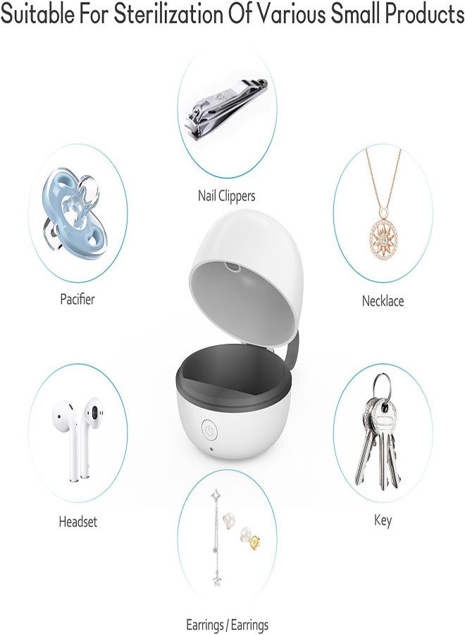 MOMELU UV Portable Pacifier Sterilizer with Compact UV Light Cleaner, Chemical-Free, Travel-Friendly for Baby Pacifiers and Small Items - Image 5