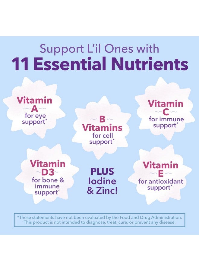 L'il Critters Frozen Daily Kids Multivitamin Gummies Assorted Berry Flavors for Ages 2+ Toddlers and Kids, Disney Multivitamin Gummies with 11 Essential Nutrients, 95-190 Day Supply, 190 Gummies - Image 2