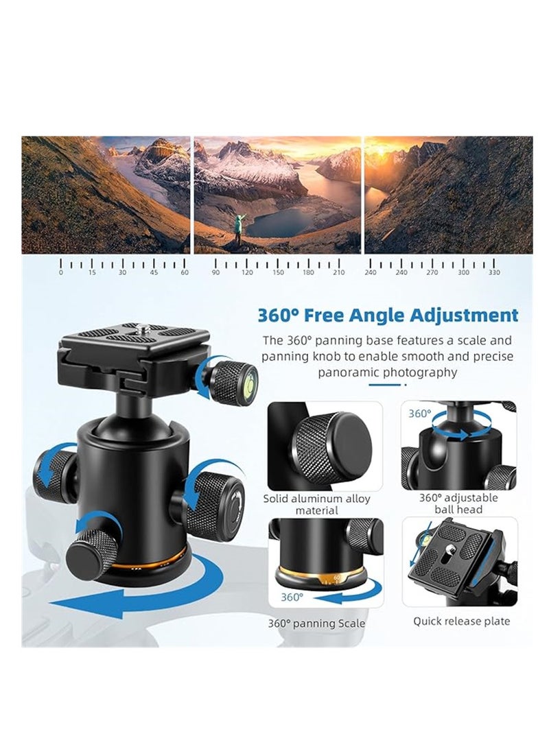 Luckam Triple Suction Cup Car Mount Heavy Duty Tripod with 360 Ball Head for GoPro 12/11/10/9 Insta360 X3 GO3 DJI Action 4/3 DSLR Mirrorless Camera Windshield Window Holder Attach Accessories - Image 4