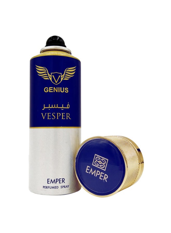 emper Vesper Perfume Body Spray For Men 200ml - Image 2
