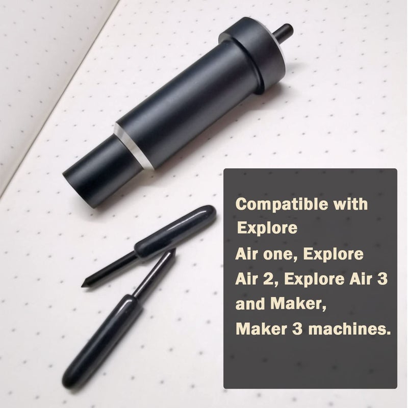 Niantime Explore Deep Cut Blade and Housing for Cricut Maker, Replacement Deep point Blade Compatible with Explore Air2/ Air3/ Maker/Maker 3 Cutting Machines (2 Deep Cut Blades and 1 Housing Included) - Image 3