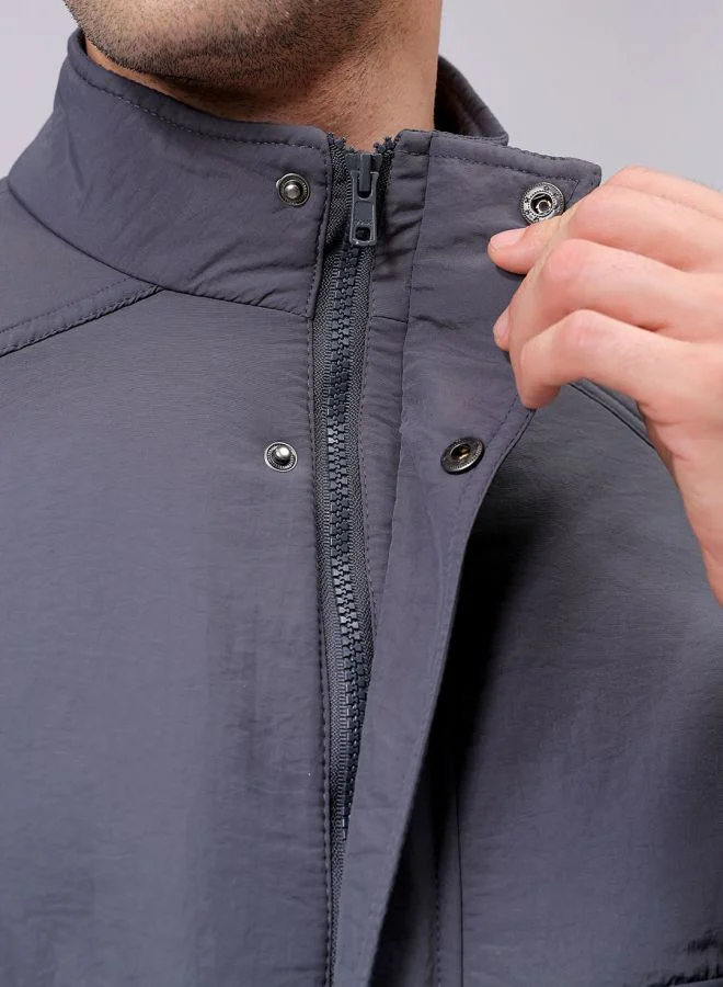 The Indian Garage Co Men Slim Fit Solid Puffer Jackets