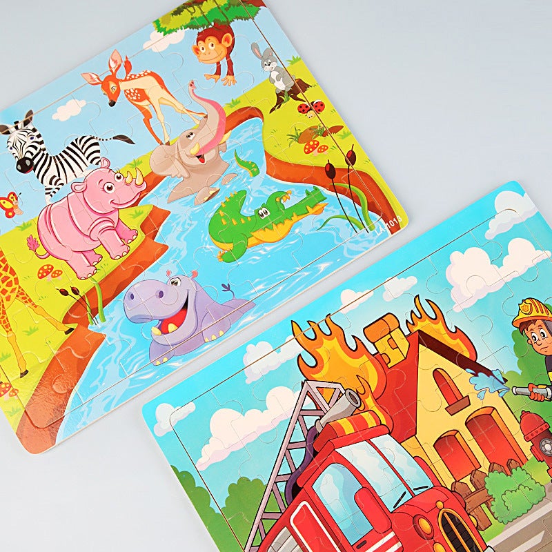 New 40-Piece Wooden Children'S Jigsaw Puzzle Board Early Childhood Educational Toys Manufacturers - Image 4