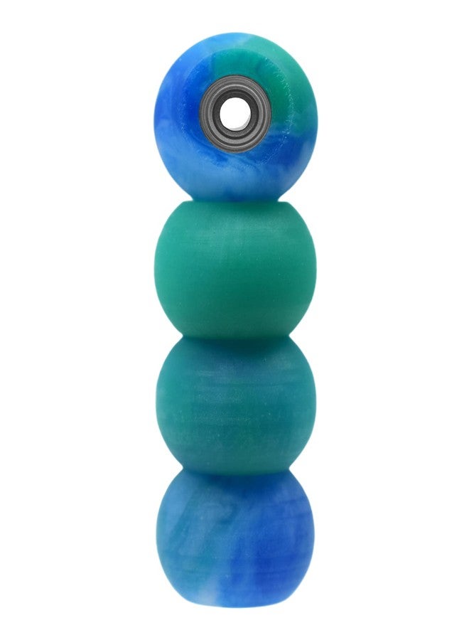 Teak Tuning Apex 61D Urethane Fingerboard Wheels - Globe Shape, 8.3mm Diameter - ABEC-9 Stealth Bearings - Made in The USA - Terra Colorway - Image 2