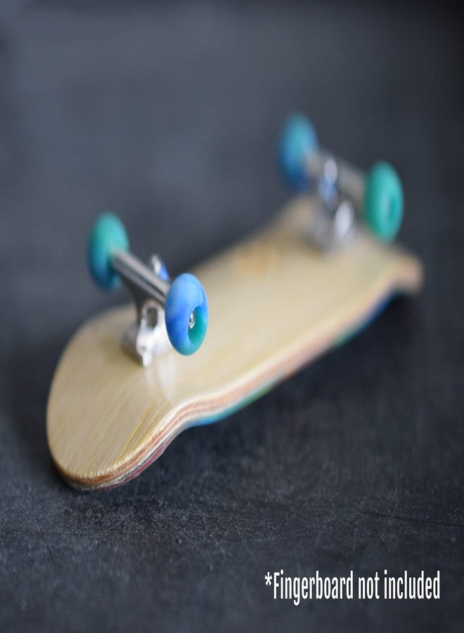 Teak Tuning Apex 61D Urethane Fingerboard Wheels - Globe Shape, 8.3mm Diameter - ABEC-9 Stealth Bearings - Made in The USA - Terra Colorway - Image 5