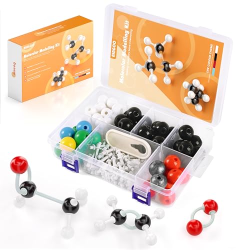 NINGOO Organic Chemistry Model Kit124 PCSPortable Molecular Model Kit for Chemistry ClassesAtomic Element Model Set for OrganicInorganic LearningSupply to Students Teachers - Image 1
