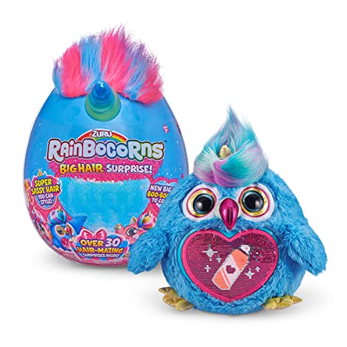 Rainbocorns ZURU Rainbocorns Plush Big Hair Surprise Series 1 Toucan - Image 1