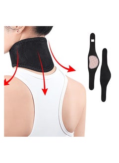 Generic Magnetic Neck Brace Self Heating Wrap Thermal Neck Pad Black  - Image 1