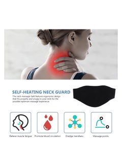 Generic Magnetic Neck Brace Self Heating Wrap Thermal Neck Pad Black  - Image 2