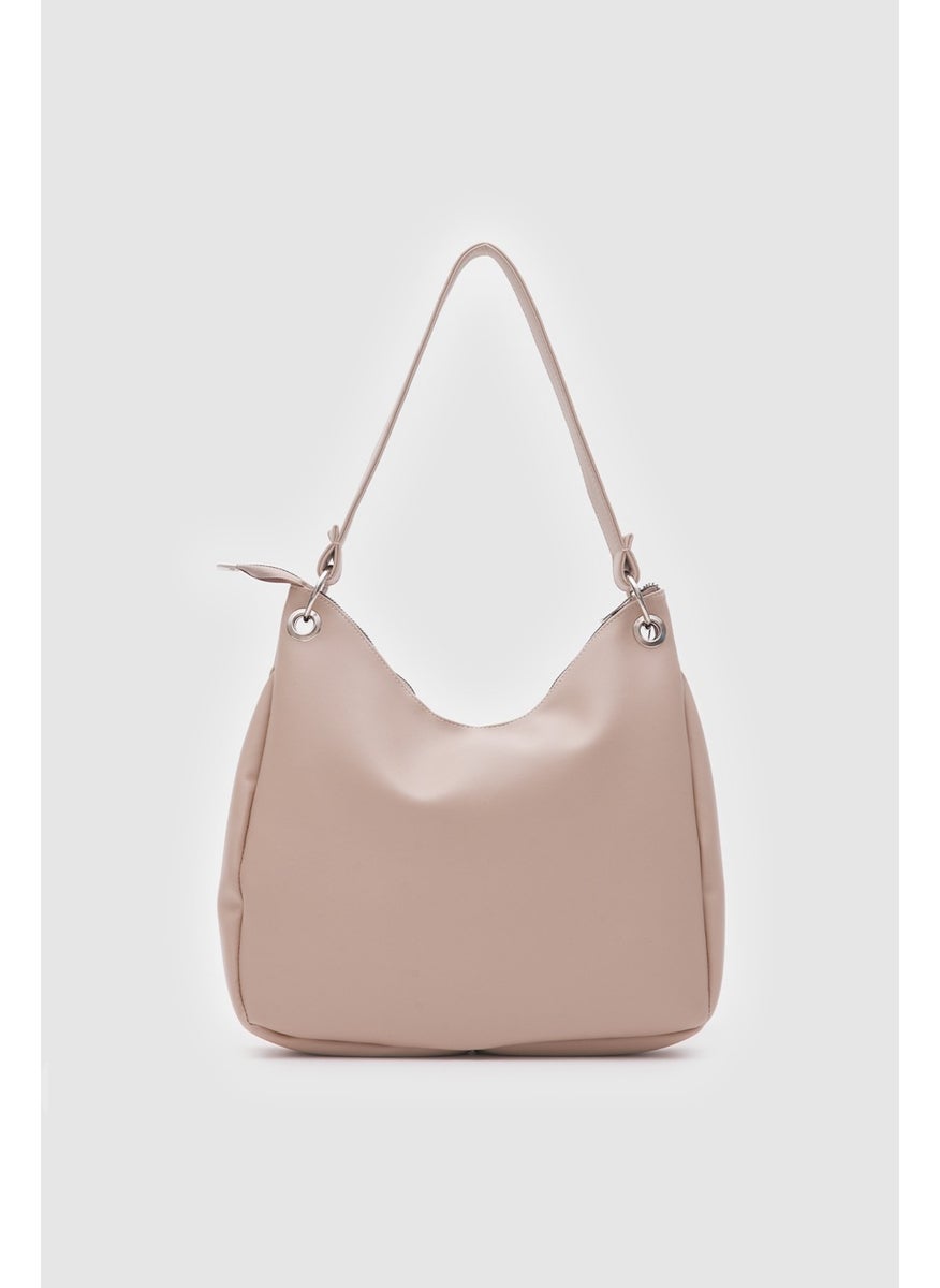 Shule Bags Oval Bigger Women's Shoulder Bag Valerie Beige  - Image 1