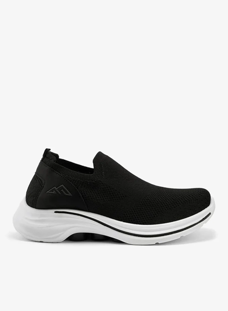 شو اكسبرس Textured Slip-On Sports Shoes With Pull Tab