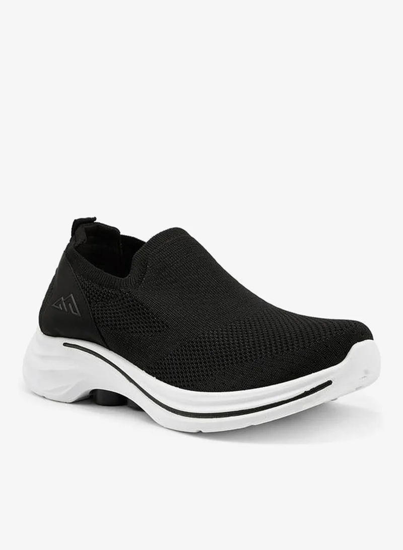شو اكسبرس Textured Slip-On Sports Shoes With Pull Tab