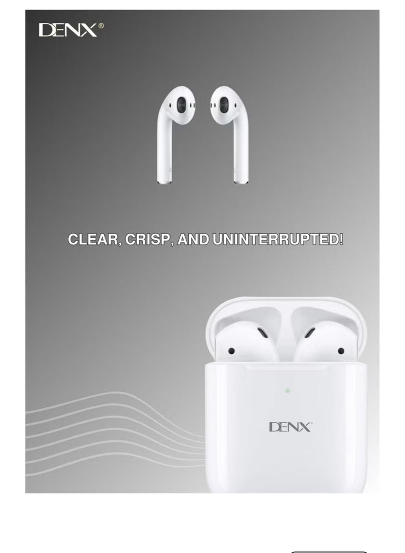 Denx Wireless In-Ear Bluetooth Headphones With Microphone - Image 2