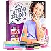 Pretty Me Glitter Tattoo Kit for Kids Glitter Metallic Fake Tattoos for Girls Birthday Gift Ideas for Girl Temporary Tattoo Set Craft Kits Toys for Ages 6 7 8 9 10 11 Year Old Cool Gifts - Image 3