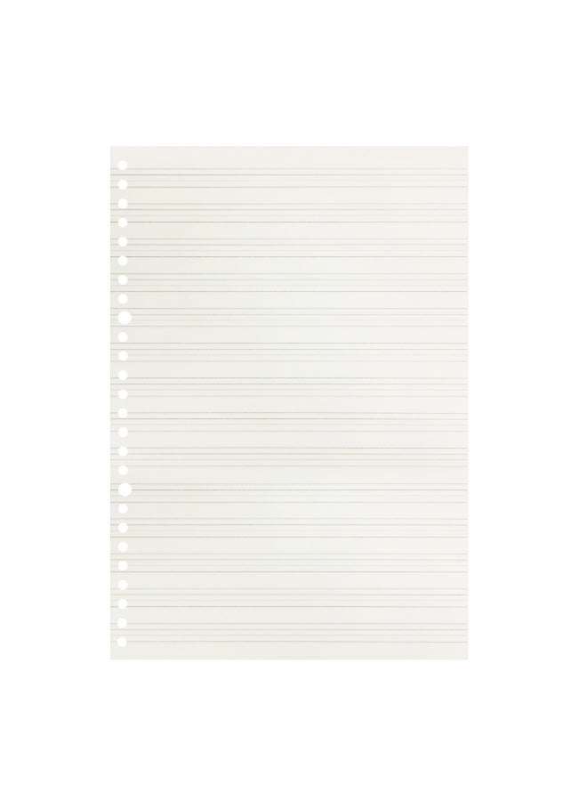Zelten 2 Pack B5 120 Sheets/240 Pages Manuscript Paper Refills Paper for 26 Hole Binder Personal Organizer Diary Notebook Refillable Planner - Image 2