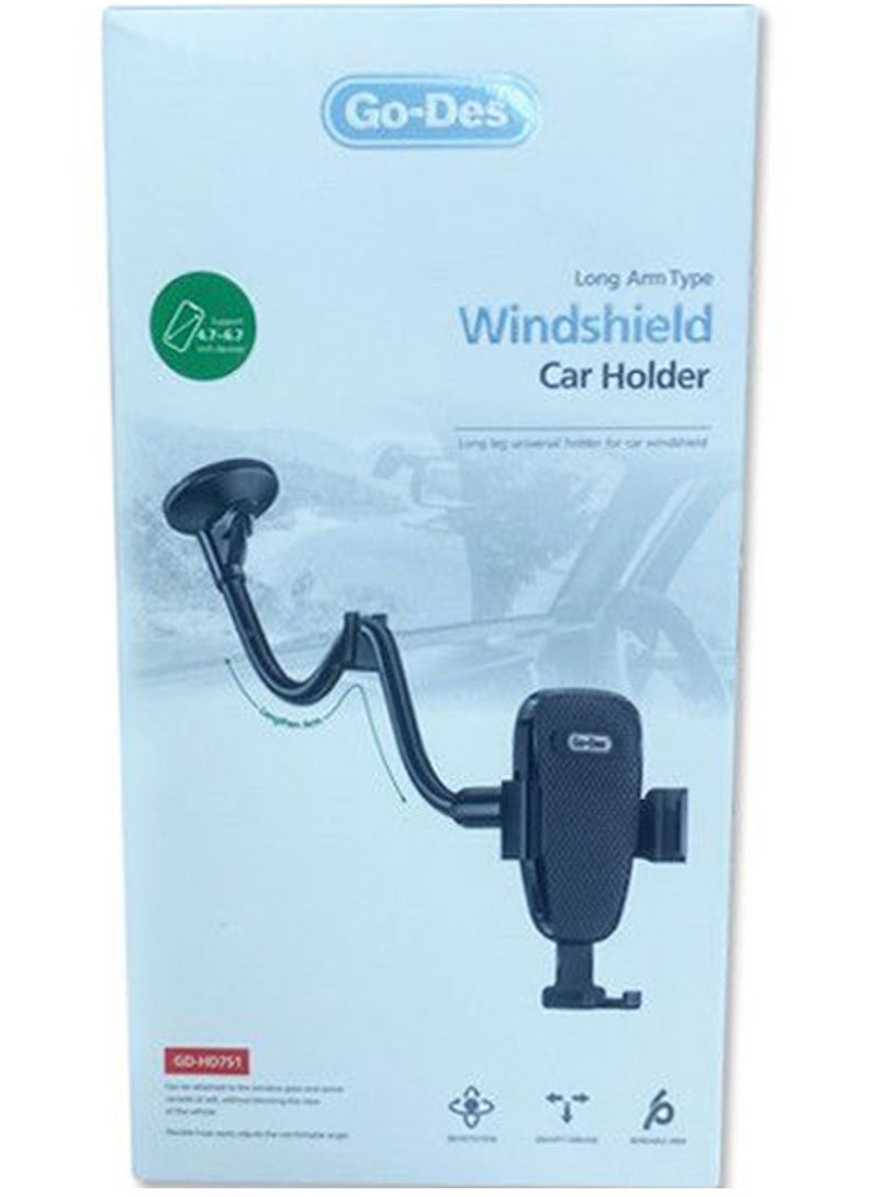 ELTRAZONE "Adjustable Windshield Car Phone Mount – Secure and Stylish Vehicle Holder in Blue" - Image 2