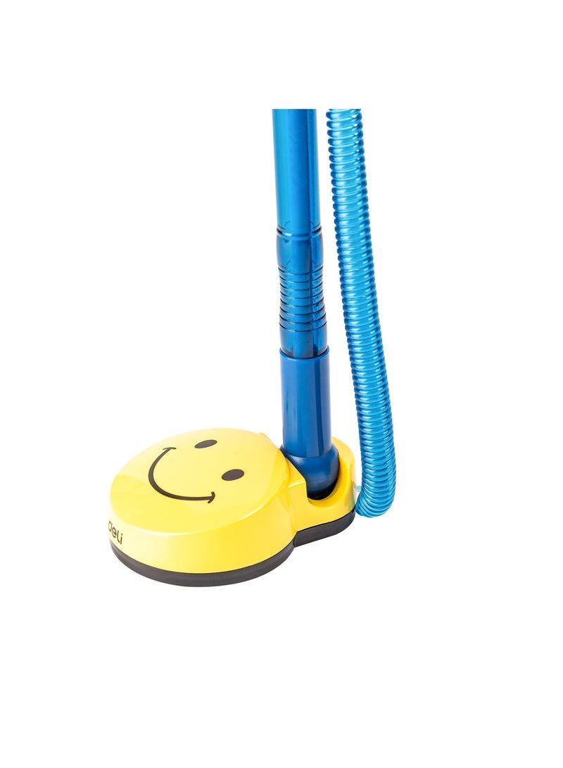 Deli 1-Piece Counter Pen With Smiley Stand And 0.7mm Ballpoint Tip Blue Ink - Image 3