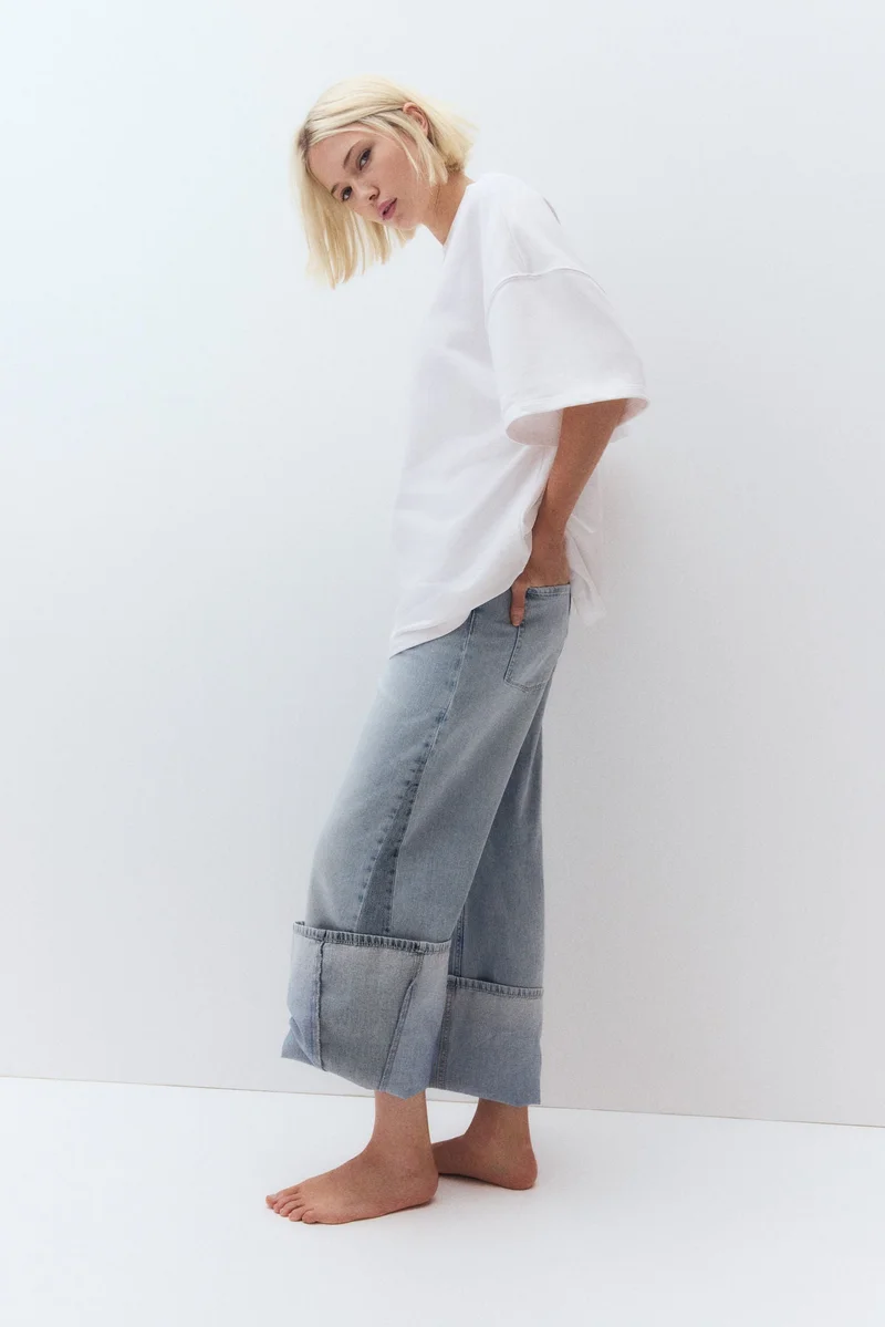 H&M Oversized short-sleeved sweatshirt