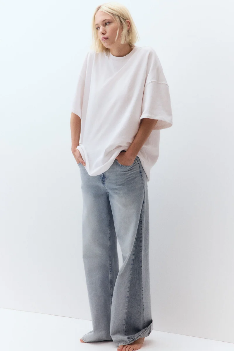 H&M Oversized short-sleeved sweatshirt