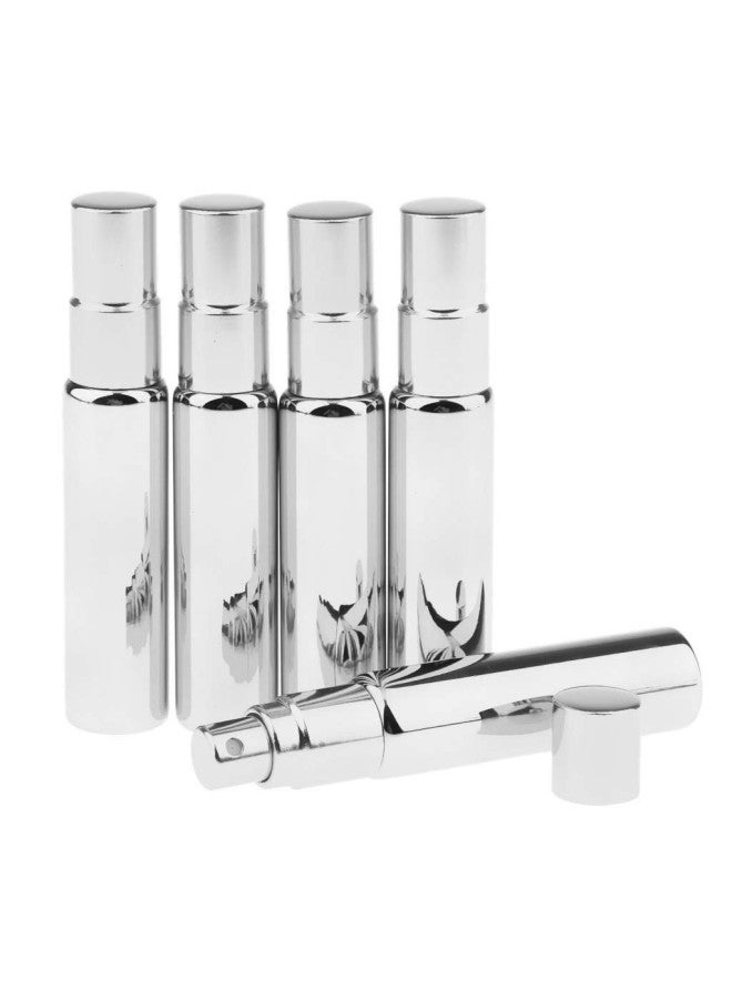 10 Pcs. 10ml Empty Spray Bottle, Refillable Perfume, Silver  - Image 4