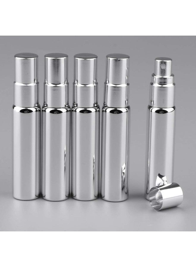 10 Pcs. 10ml Empty Spray Bottle, Refillable Perfume, Silver  - Image 2