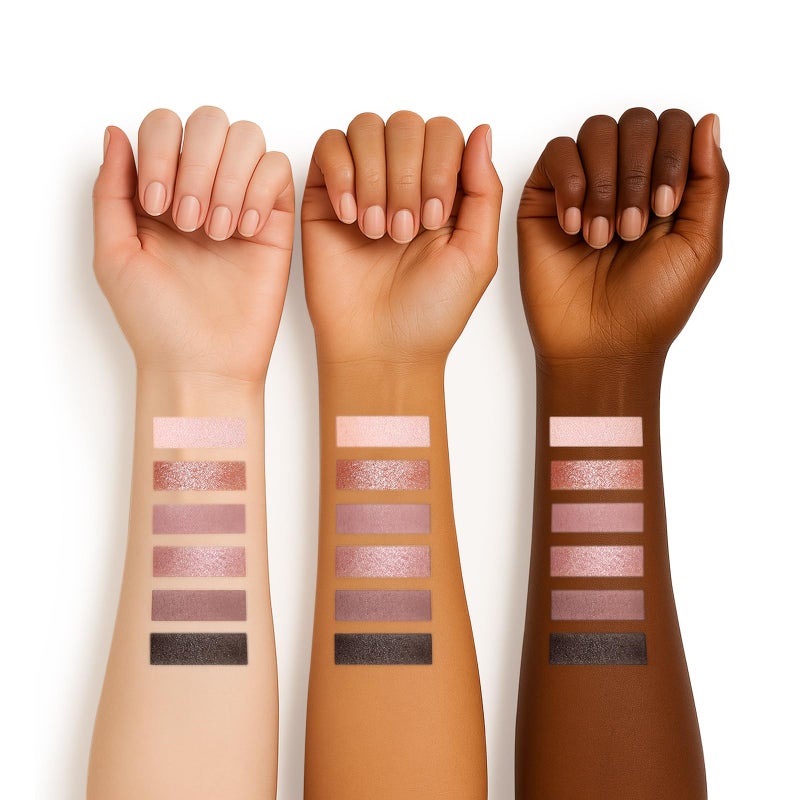 SUSIKEKI 6 Colors Mini Eyeshadow Makeup Palette Rosy Neutral Nude Eye Shadow Shimmer & Matte Make Up Pallet with Mirror Highly Pigmented Long Lasting Waterproof Travel Size Gift Kit 02 - Image 2