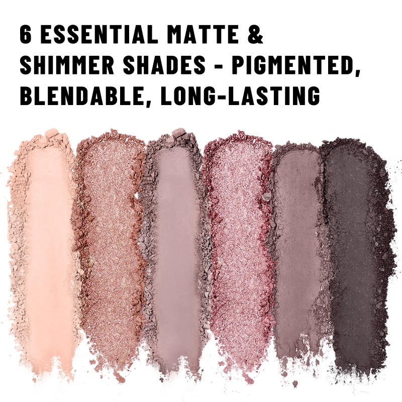 SUSIKEKI 6 Colors Mini Eyeshadow Makeup Palette Rosy Neutral Nude Eye Shadow Shimmer & Matte Make Up Pallet with Mirror Highly Pigmented Long Lasting Waterproof Travel Size Gift Kit 02 - Image 5