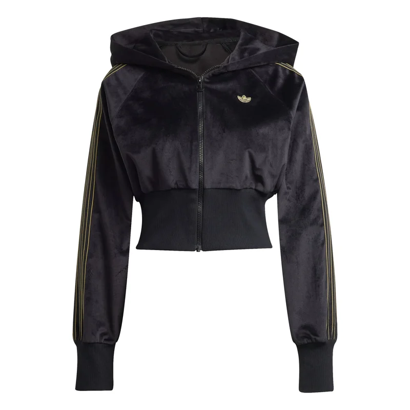 adidas Originals VELOUR ZIP TT Black Originals Women TRACK TOPS