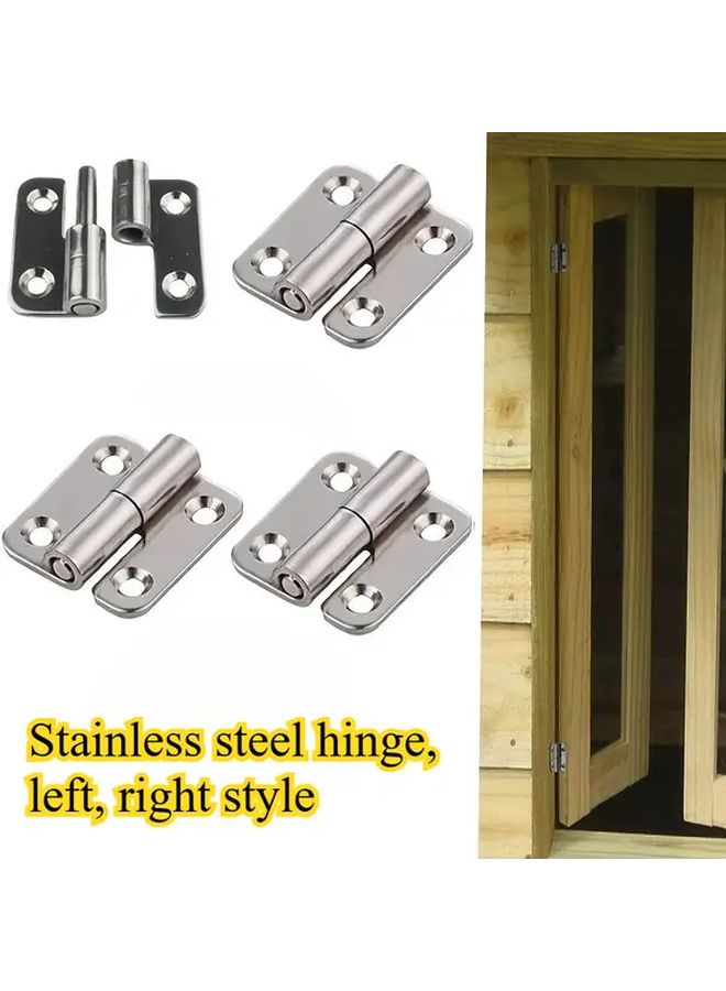 Right Hinges Heavy Duty Stainless Steel Detachable Polished Door Window Hardware - Image 1