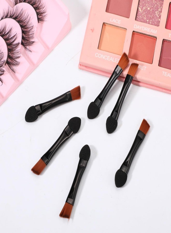 Eldraqth 30pcs Dual Sides Disposable Eye Shadow Applicators Eyeshadow Applicators Sticks with Soft Sponge Head Eyes Makeup Cosmetic Tool Portable Travel Mini Eyes Makeup Brushes Concealer Brush - Image 3