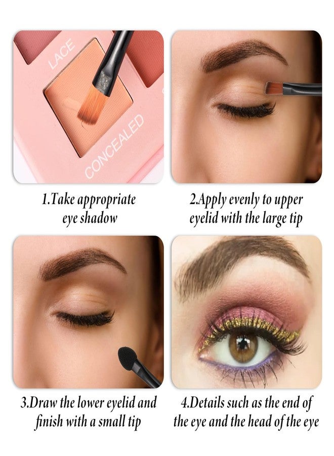 Eldraqth 30pcs Dual Sides Disposable Eye Shadow Applicators Eyeshadow Applicators Sticks with Soft Sponge Head Eyes Makeup Cosmetic Tool Portable Travel Mini Eyes Makeup Brushes Concealer Brush - Image 4