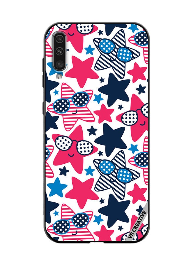 VR CREATIVE Protective Case Cover For Samsung Galaxy A70/A70s Star Pattern Vector Design Multicolour - Image 1