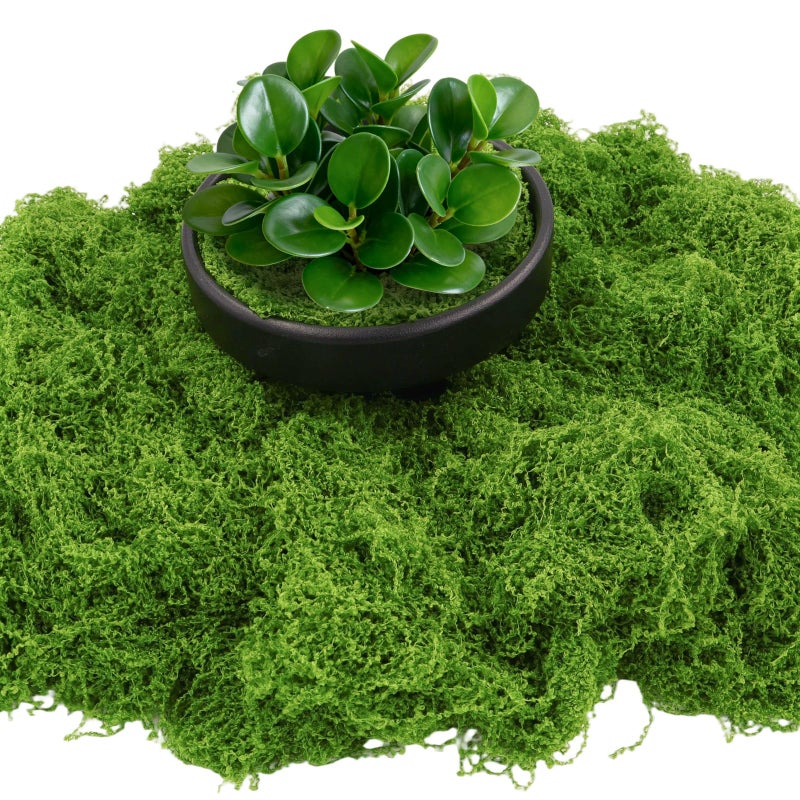 Bitlongate Artificial Moss 10.6oz â€“ Fake Green Moss for Crafts, Potted Plants, Fairy Garden Decor, DIY Table Centerpieces, Wedding Party Decoration - Image 2