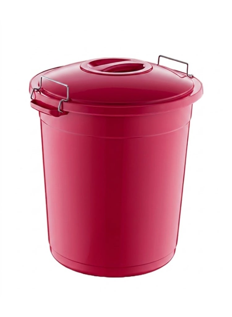 smartware (Smartware Turkish Trash Bin with Side Locks - 50L - Red) - Image 1
