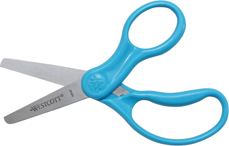 Westcott 13130 Right- and Left-Handed Scissors, Kids' Scissors, Back to School, Classroom Supplies, Ages 4-8, 5-Inch Blunt Tip, Assorted - Image 4