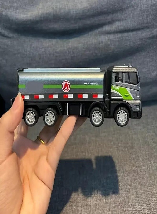ISTOSY Friction Powered Fuel Construction Truck Die Cast Alloy Model Water Tanker Trucks Toy for Kids Boys Girls Pull Back Vehicle - Image 3