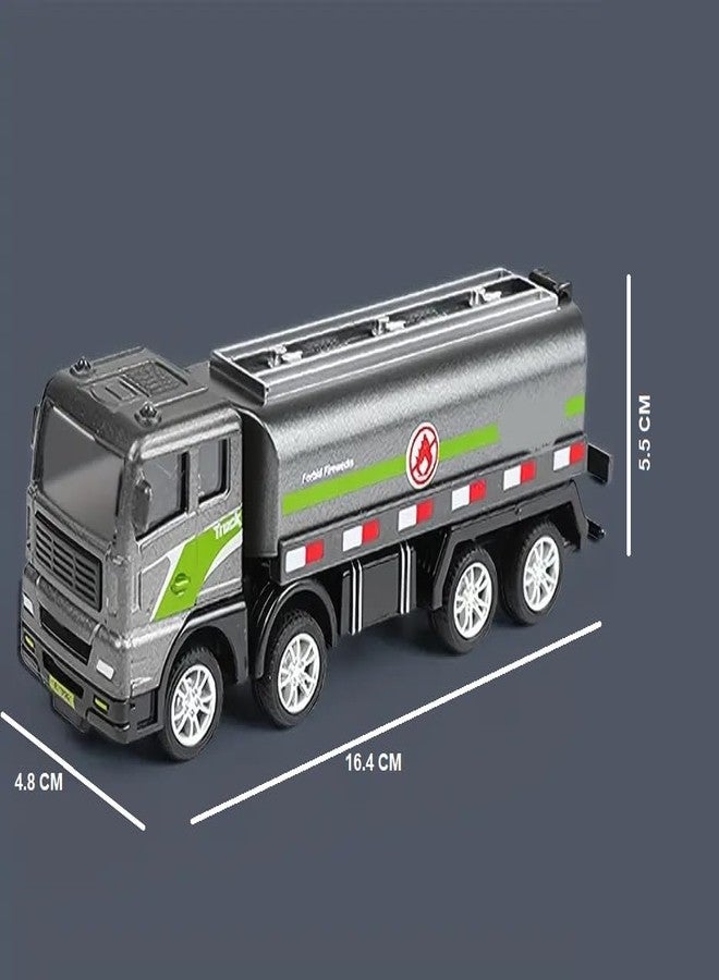 ISTOSY Friction Powered Fuel Construction Truck Die Cast Alloy Model Water Tanker Trucks Toy for Kids Boys Girls Pull Back Vehicle - Image 2