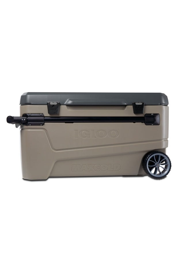 Igloo Sportsman Sunset Glide 110 Cooler Box - Sandstone / Carbonite  - Image 2