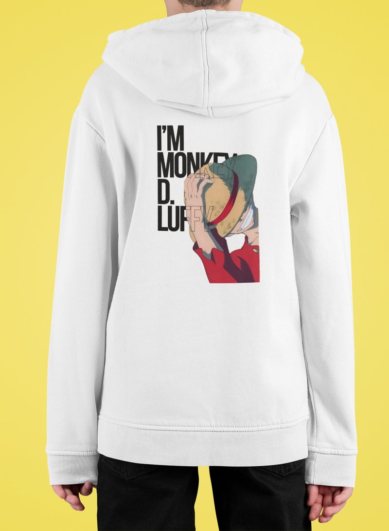 ZOOM I'm Monkey D. Luffy Hoodie Kids  - Image 1